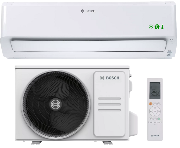 BOSCH Climate Class 8000i 2.5 KW wall air conditioner, white