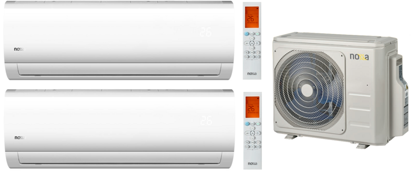 NOXA MULTI air conditioner with the LUCKY 2x 3,5 kW