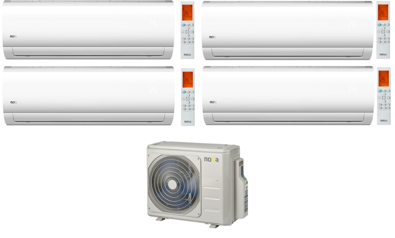 NOXA MULTI air conditioner with the LUCKY 4x 3,5 kW