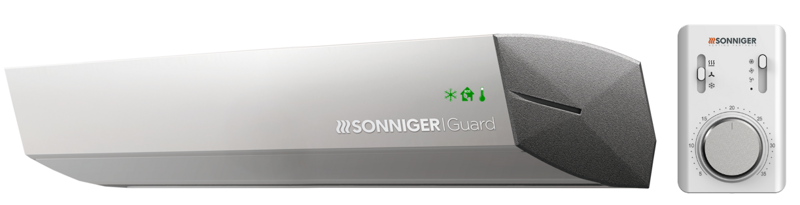 SONNIGER GUARD 100E electric air curtain + COMFORT control panel