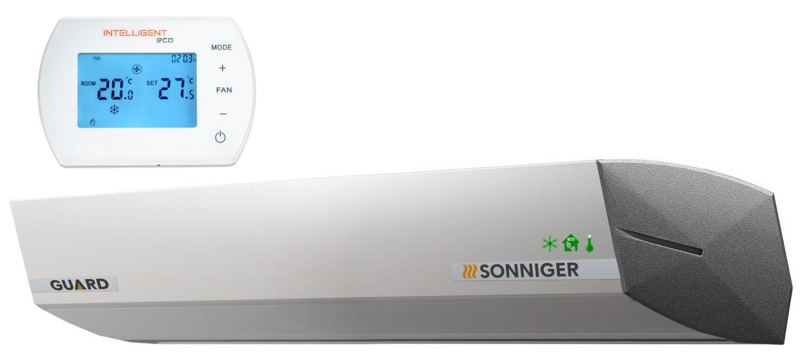 SONNIGER GUARD 150C cold air curtain + INTELLIGENT Wi-Fi control panel