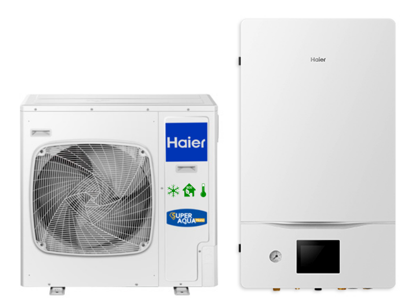 HAIER Split SUPER AQUA CH + WW Wärmepumpe 10,0 kW