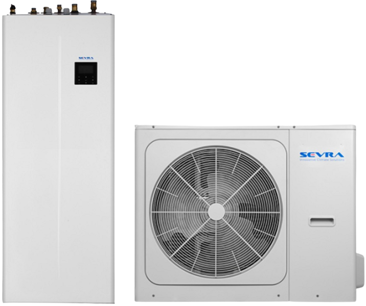 SEVRA Split 10,0 kW Split 1-Phasen-Wärmepumpe