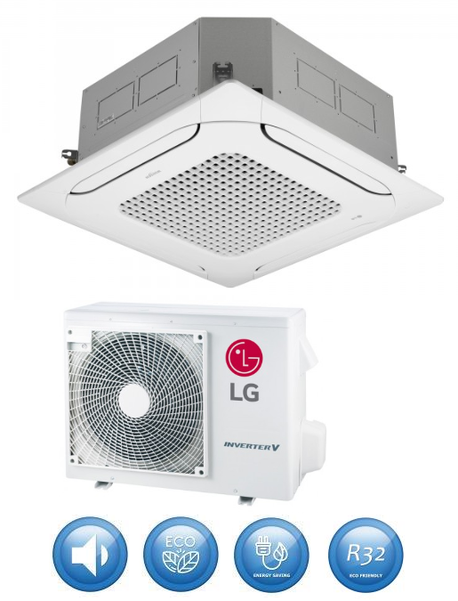 Cassette air conditioner LG H-INVERTER 3,4 kW R32