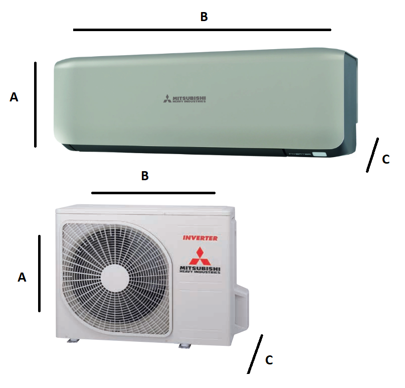 Wandklimaanlagen Mitsubishi Heavy Premium Design 5.0 kW