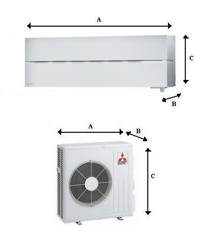 Air conditioner  MITSUBISHI Natural White Diamond 6,1kW