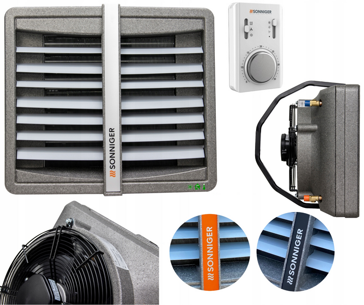 Nagrzewnica wodna SONNIGER Heater CONDENS CR ONE 5-25kW 3w1