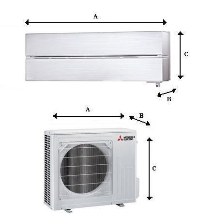 Air conditioner  MITSUBISHI Pearl White Diamond 5,0kW