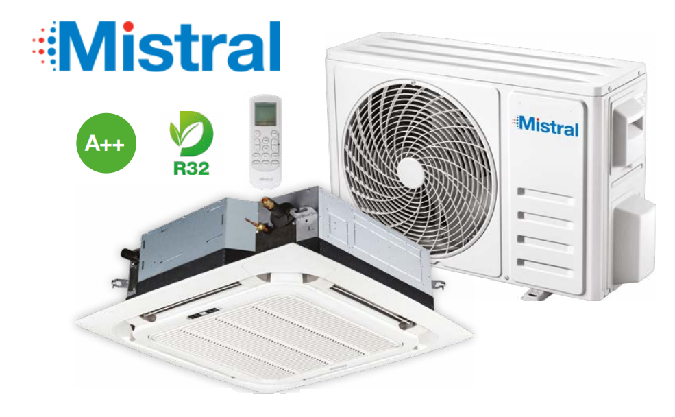 Kassettenklimaanlage Mistral 3,4 kW MIS-12CHRH/DV