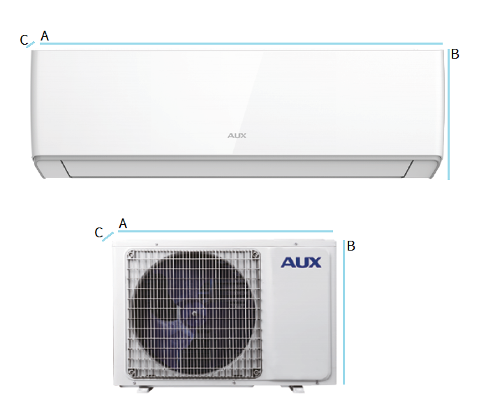 Wandklimaanlagen AUX HALO AUX-18HA 5,5kW