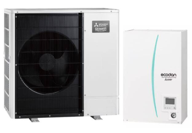 Mitsubishi Electric Zubadan Hydrobox 10,0kW heat pump 1F