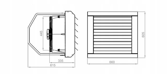 Nagrzewnica wodna Aqua Air N3 50 kW + HMI