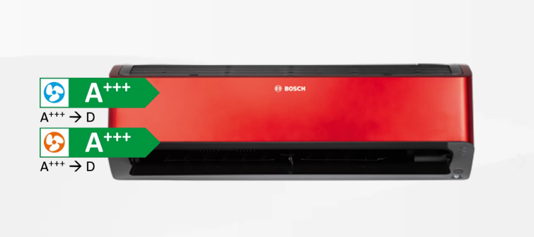 BOSCH Climate Class 8000i 2,5 KW Wandklimagerät, Rot