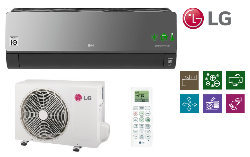 Wandklimaanlage LG Artcool Mirror 6,6 kW AC24BH