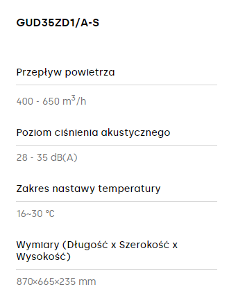 Klimatyzator przypodłogowo-sufitowy GREE 3,5kW