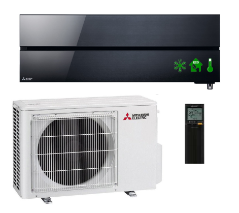 Air conditioner MITSUBISHI Onyx Black Diamond 2,5kW