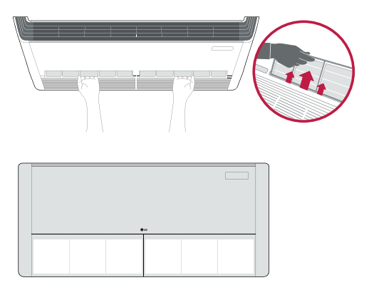 Deckenklimaanlage  LG H-Inverter 8,0 kW