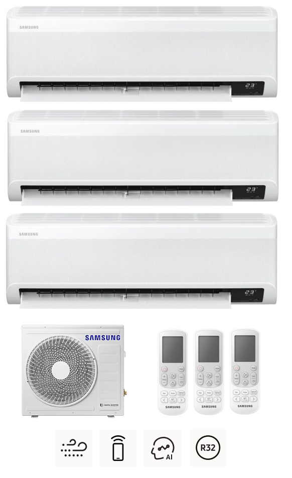 Zestaw multi SAMSUNG Wind-Free Comfort 3x 2,0kW