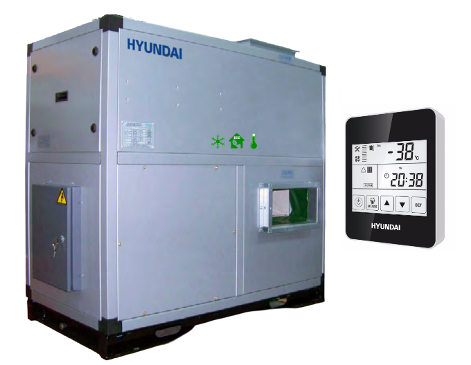 Floor recuperator with a cross-flow exchanger HYUNDAI HRS-2500FS