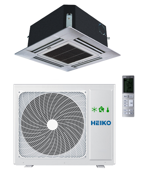 HEIKO 10kW cassette air conditioner with a perimeter air flow panel