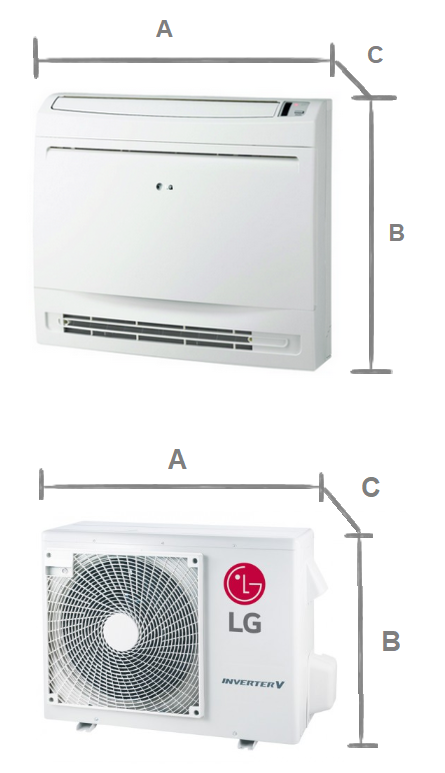  Console air conditioner LG Standard Inverter 3,5 kW