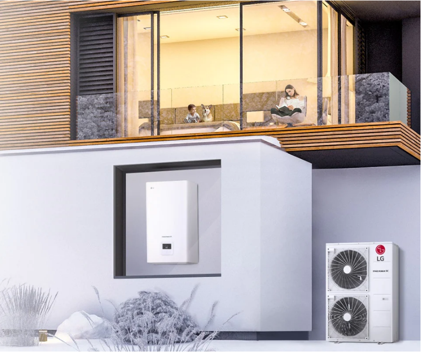 LG Hydrosplit Wärmepumpe HU161MRB/HN1600MC.NK1 16kW 1F
