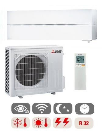 Wandklimaanlage MITSUBISHI Natural White Diamond 5,0kW