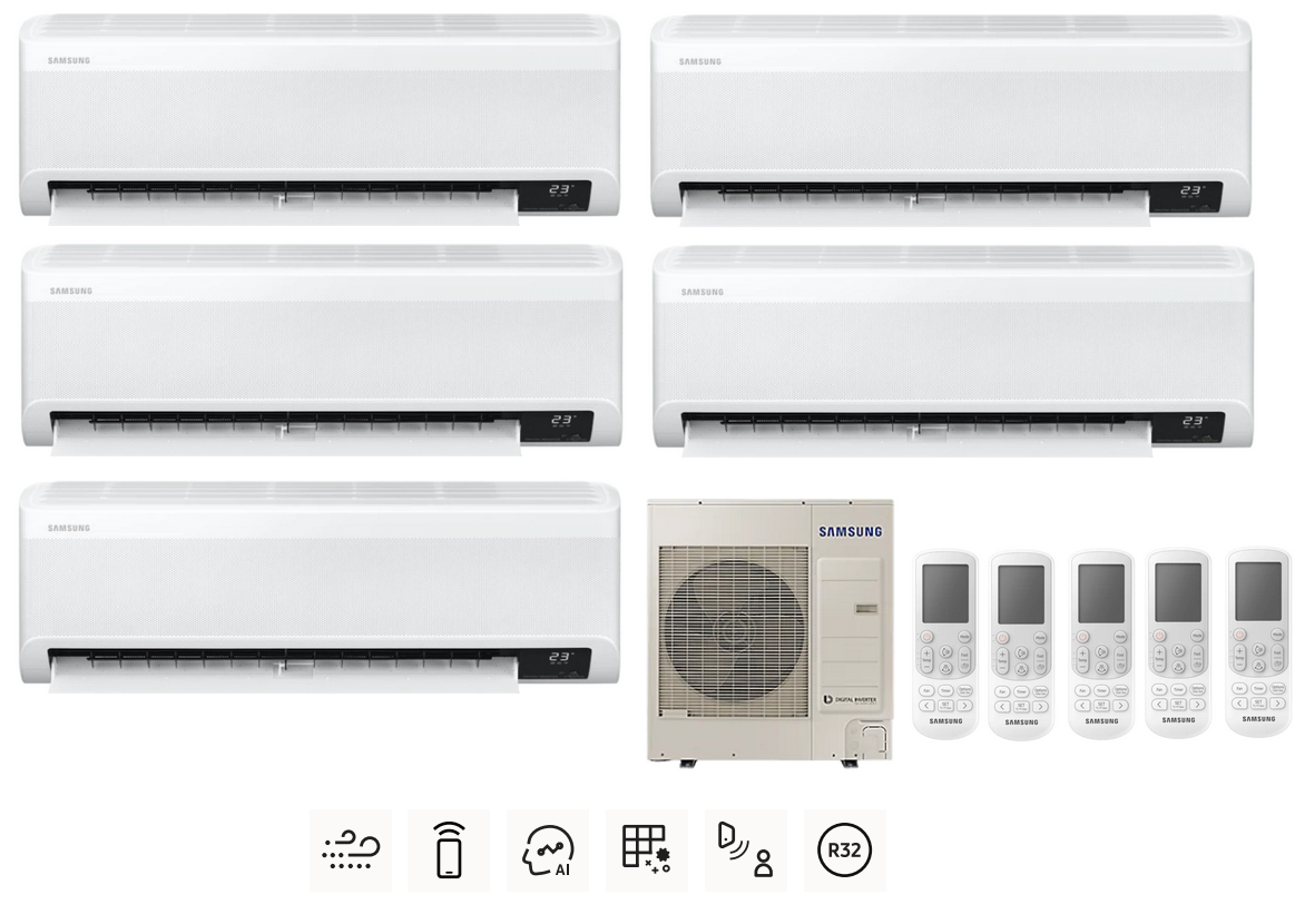 Multi-systems SAMSUNG Wind-Free Avant 5x 2,0kW