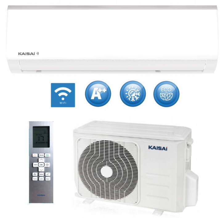 Wandklimaanlage KAISAI FLY KWX-09HRDI 2,6kW WiFi