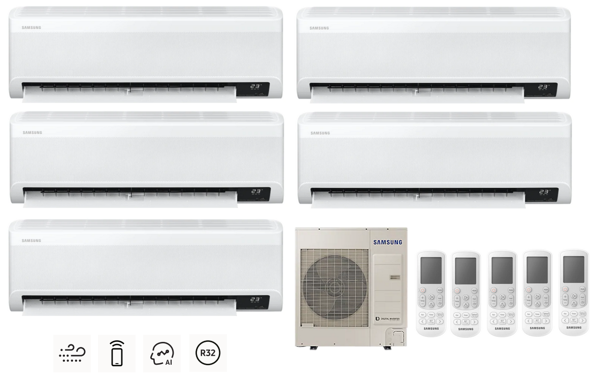 Multi-systems SAMSUNG Wind-Free Comfort 5x 2,0kW