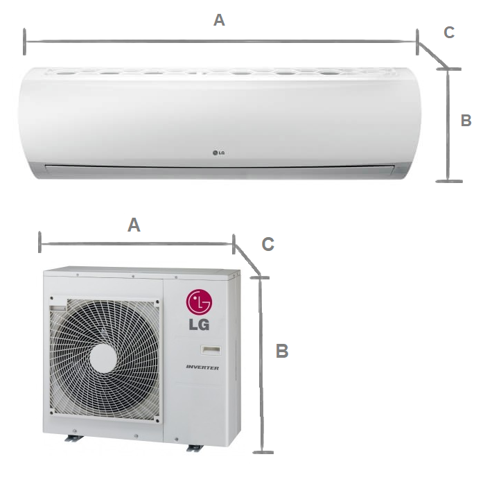 Wall Air conditioning  LG Standard Inverter 8,0 kW