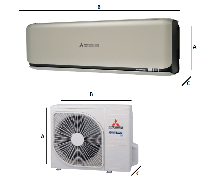Wandklimaanlagen Mitsubishi Heavy Diamond Design 6,1 kW