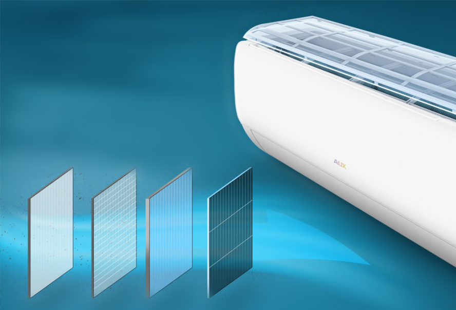 Wandklimagerät AUX Q-SMART PREMIUM GRAU AUX-18QB 5,4kW