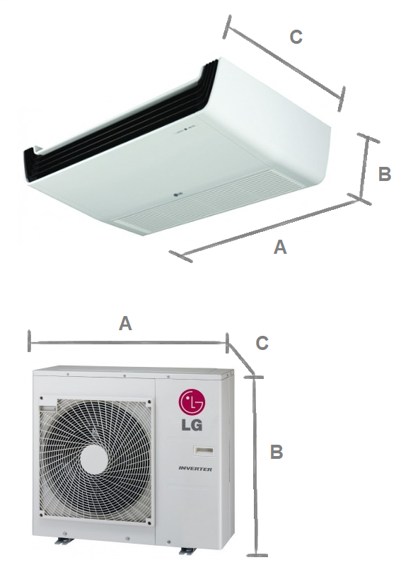 Deckenklimaanlage  LG H-Inverter 8,0 kW