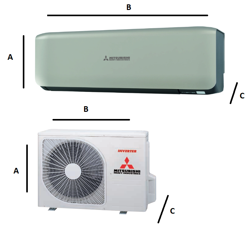 Wandklimaanlagen Mitsubishi Heavy Premium Design 2,0 kW