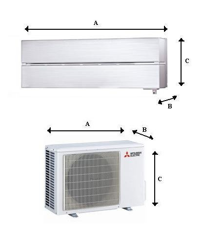 Wandklimaanlage MITSUBISHI Pearl White Diamond 2,5kW