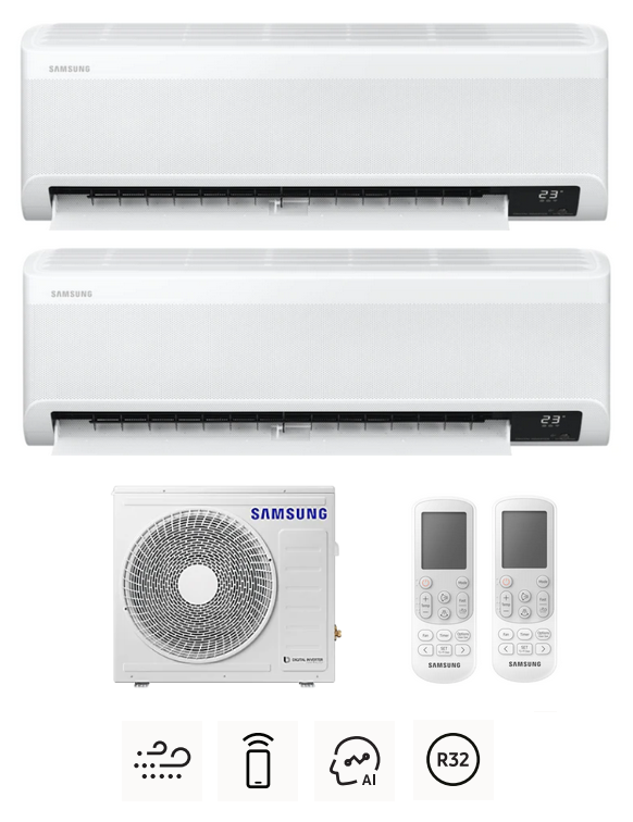Zestaw multi SAMSUNG Wind-Free Comfort 2,0kW + 5,0kW
