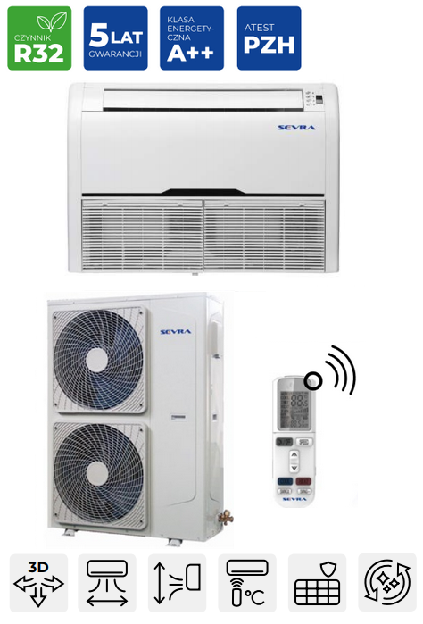 Klimatyzator przypodłogowo-sufitowy SEVRA 14,0kW
