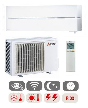 Wandklimaanlage MITSUBISHI Natural White Diamond 3,5kW