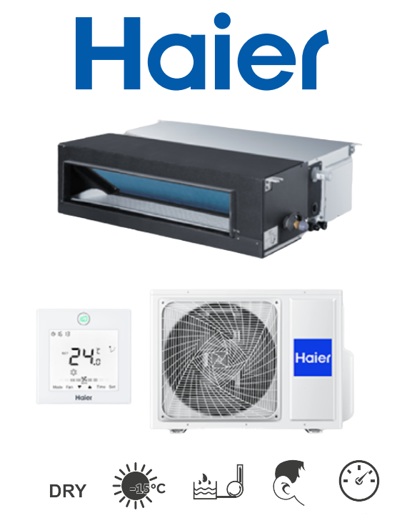 Haier DUCT air conditioner with an average pressure of 7,1 kW