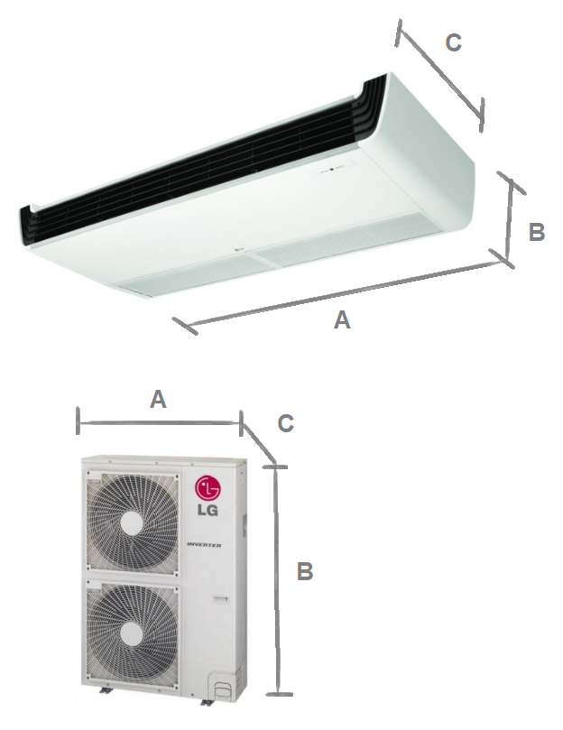 Deckenklimaanlage LG Compact Inverter 9,5 kW
