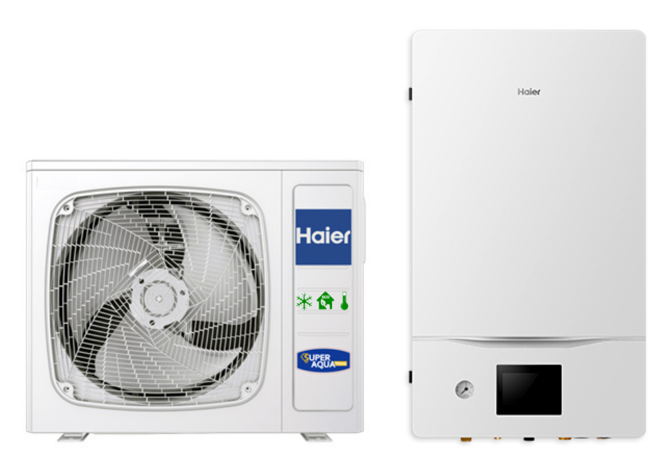 HAIER Split SUPER AQUA CH + Warmwasser Wärmepumpe 4,2 kW