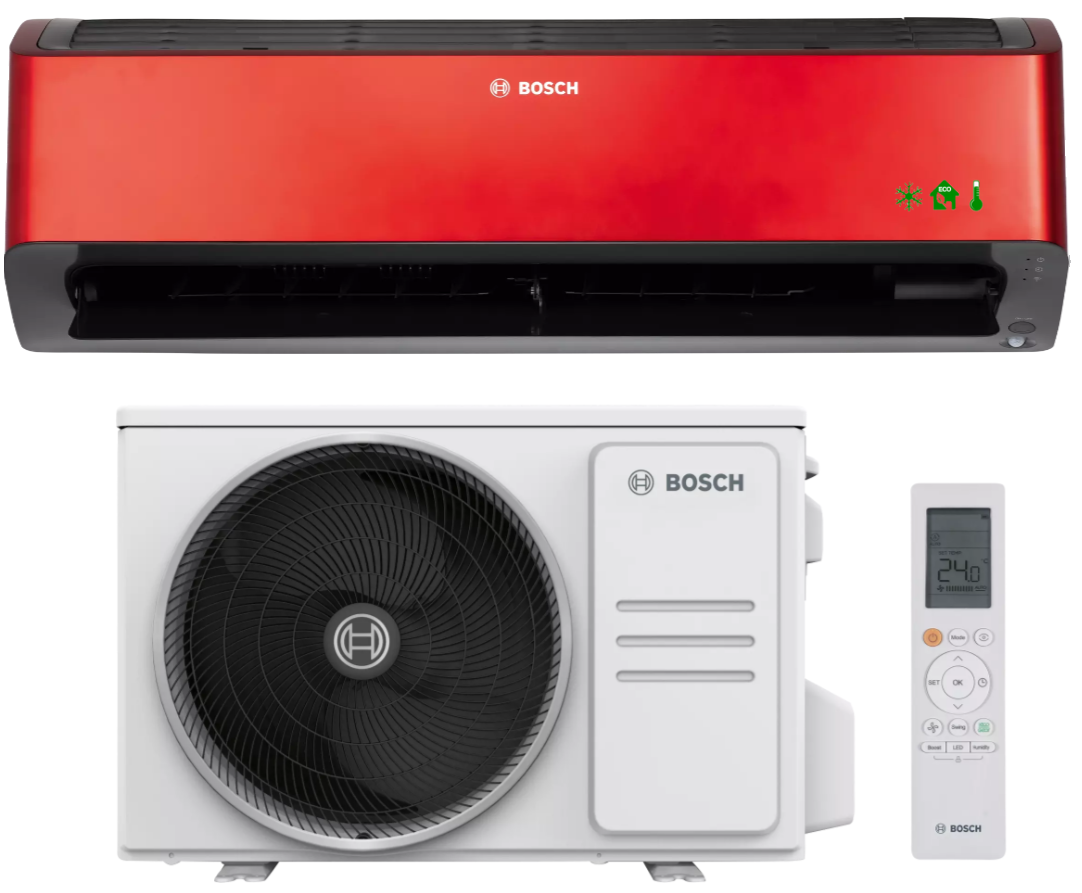 BOSCH Climate Class 8000i 2,5 KW Wandklimagerät, Rot