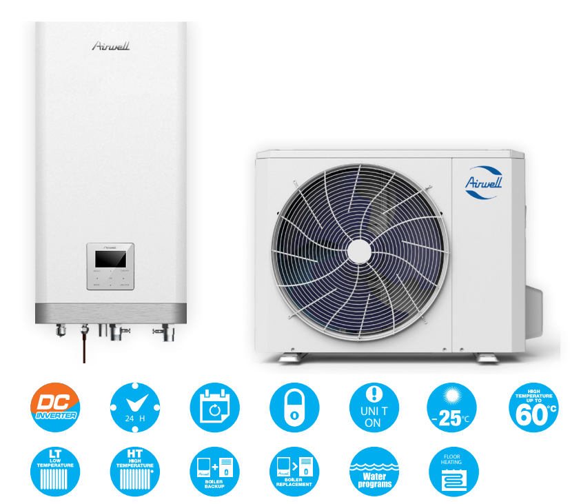 AIRWELL WELLEA SPLIT 12kW 3F heat pump