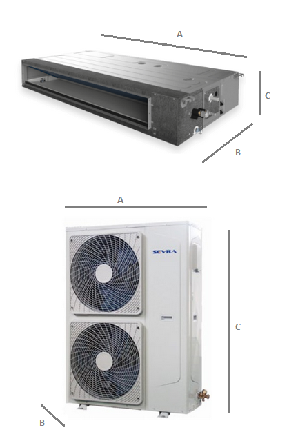 Klimatyzator przypodłogowo-sufitowy SEVRA 16,0kW