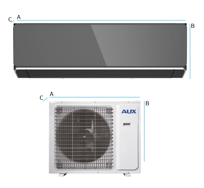 Wall air conditioner AUX HALO DELUXE 7,3kW