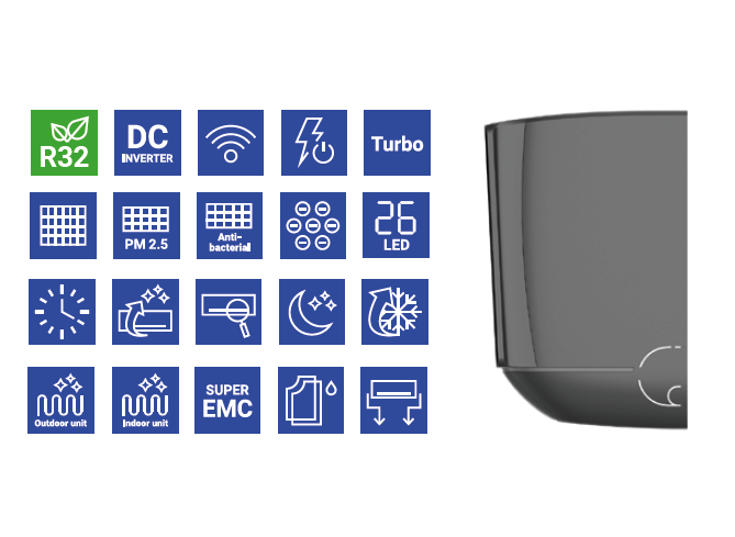 Multi-Systeme  AUX J-SMART ART 2,0 kW + 5,2 kW