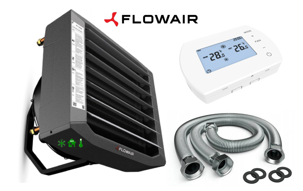 Nagrzewnica wodna FLOWAIR LEO S2 26,5kW 4w1+HMI