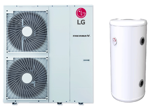 POMPA CIEPŁA LG Monobloc 16kW HM163MR + TRINNITY BUFOR C.O. BW 100L WISZĄCY TRGPWBW100