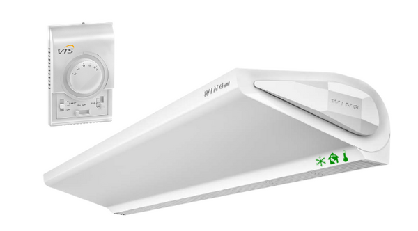 Kurtyna powietrzna zimna WING II C200 AC VTS biała + sterownik